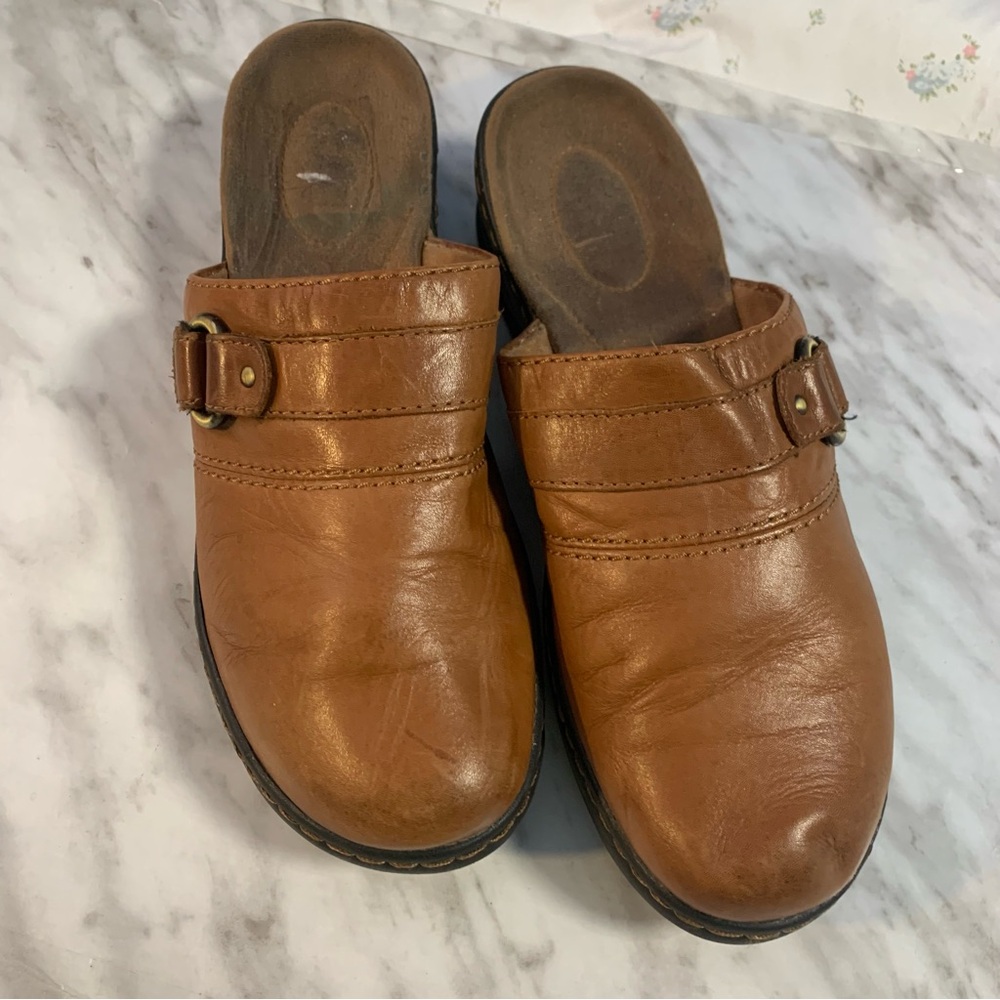 Clarks Leather Slip Ons